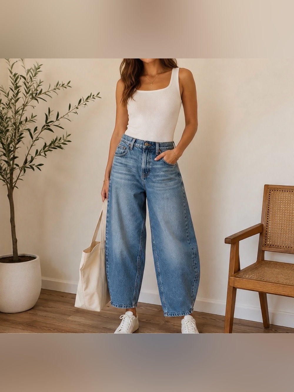 Aéropostale Barrel Jeans Size 0 Medium Wash High Rise Baggy Wide Leg
